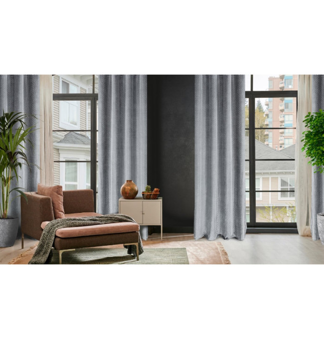 Hotový závěs LUSSI ocelový - na průchodkách