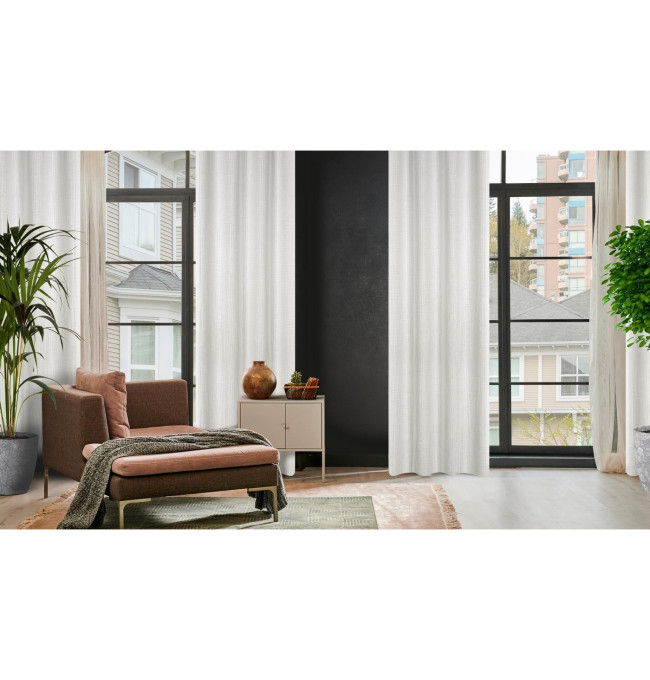 Hotový závěs MADISON bílý - na průchodkách