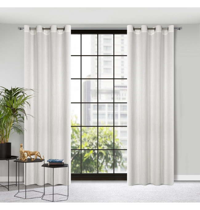 Hotový závěs MADISON bílý - na průchodkách