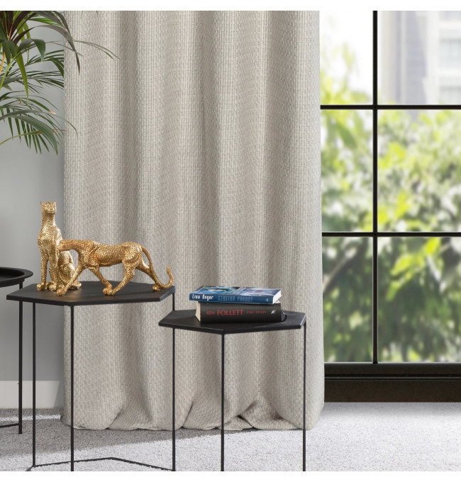 Hotový závěs MADISON stříbrný - na průchodkách