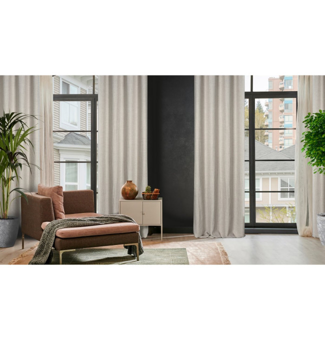 Hotový závěs MADISON stříbrný - na průchodkách