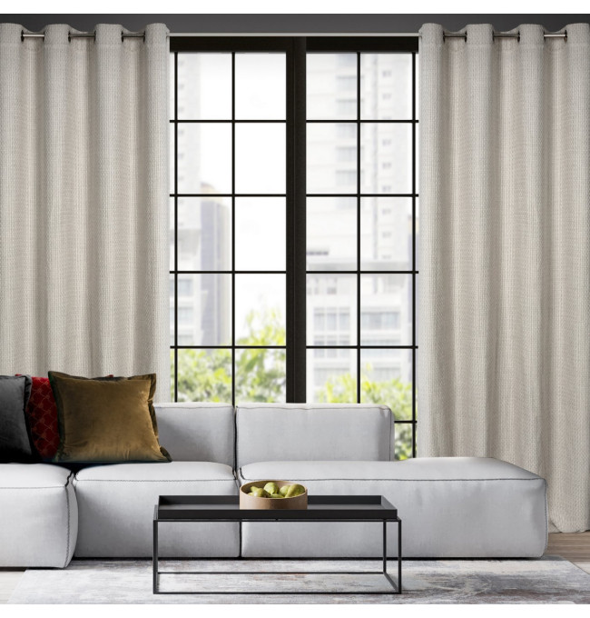 Hotový závěs MADISON stříbrný - na průchodkách