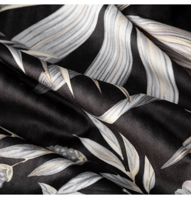 Hotový závěs MAGI černo-béžový - na průchodkách