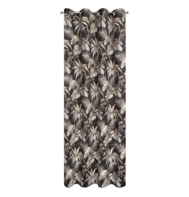 Hotový závěs MAGI černo-béžový - na průchodkách