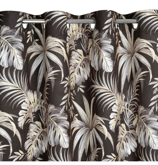 Hotový závěs MAGI černo-béžový - na průchodkách