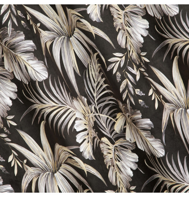 Hotový závěs MAGI černo-béžový - na průchodkách