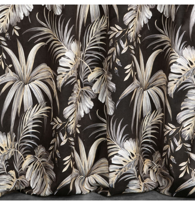 Hotový závěs MAGI černo-béžový - na průchodkách