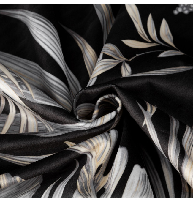 Hotový závěs MAGI černo-béžový - na průchodkách