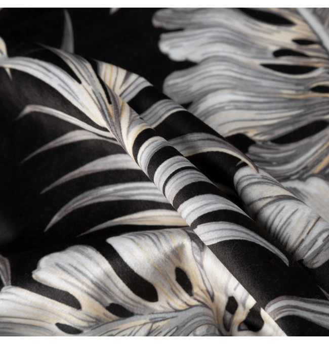 Hotový závěs MAGI černo-béžový - na průchodkách