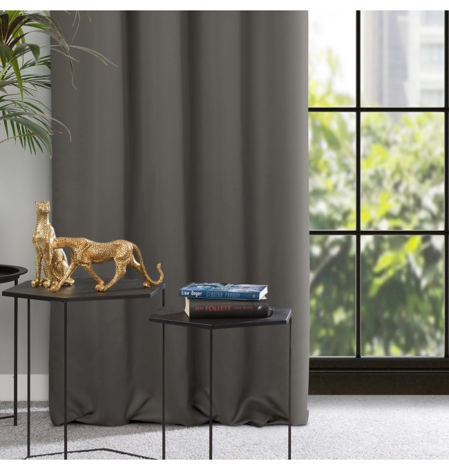 Hotový závěs MILAN grafitový - na pásce