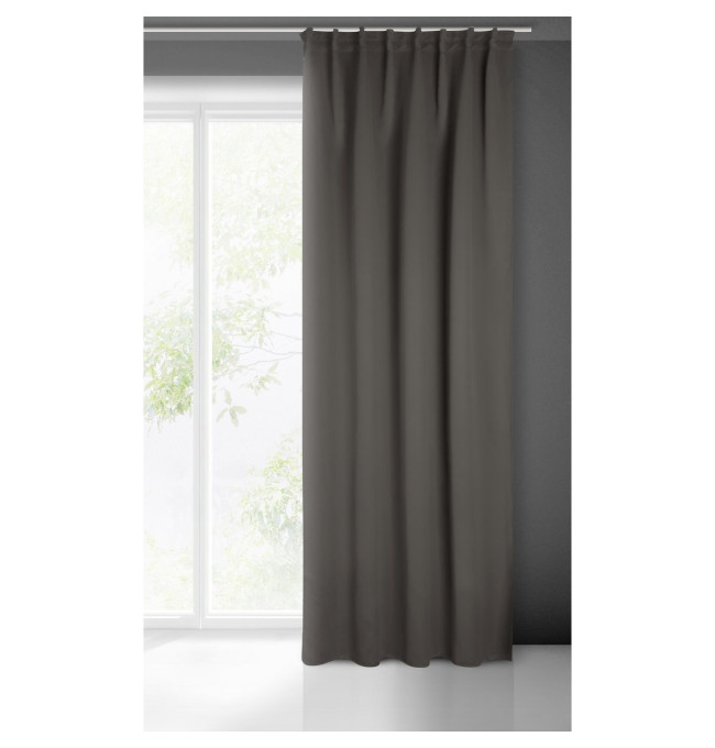 Hotový závěs MILAN grafitový - na pásce