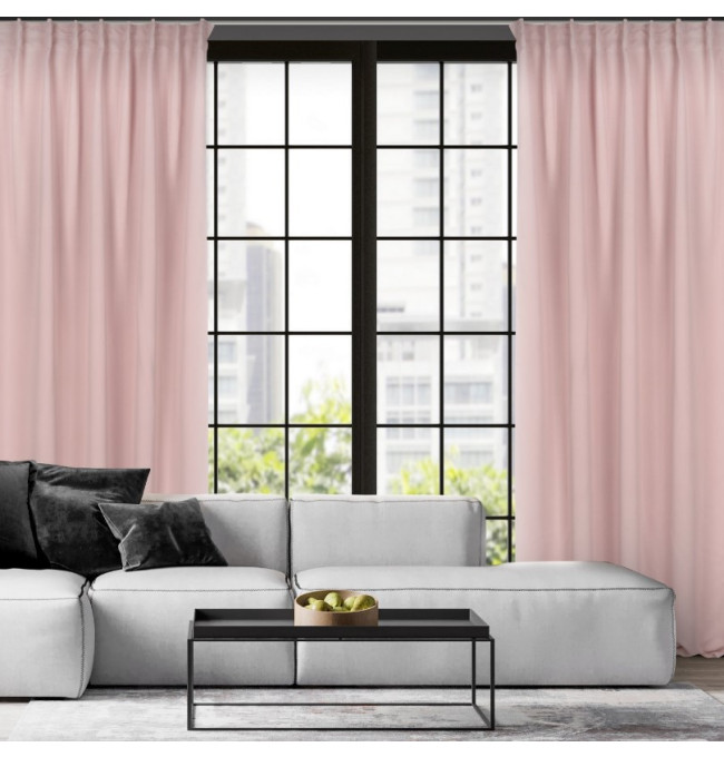 Hotový závěs MILAN pudrový - na pásce