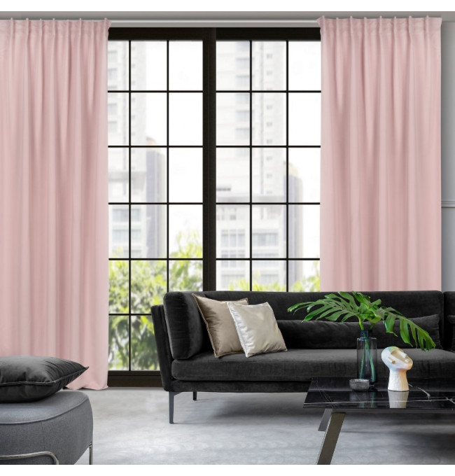 Hotový závěs MILAN pudrový - na pásce