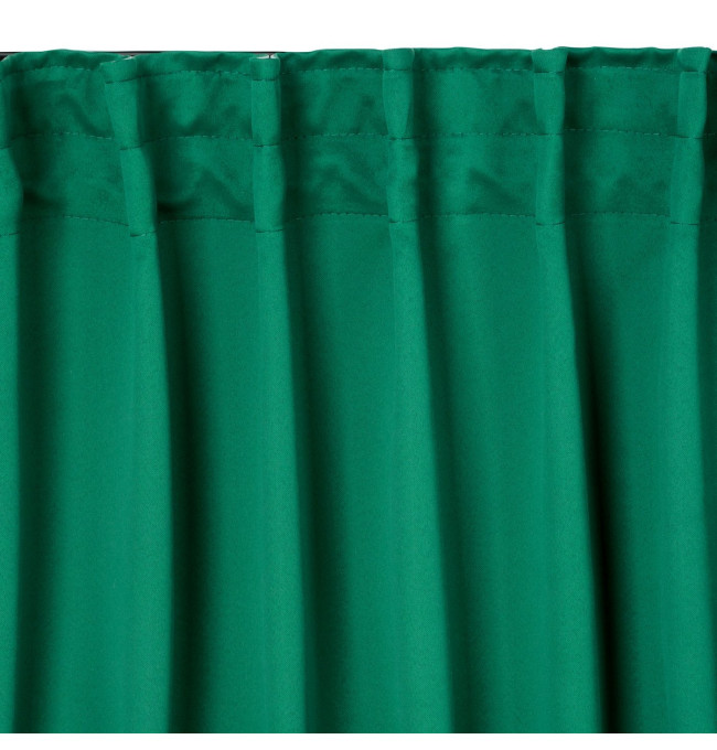 Hotový závěs MILAN tmavě zelený - na pásce