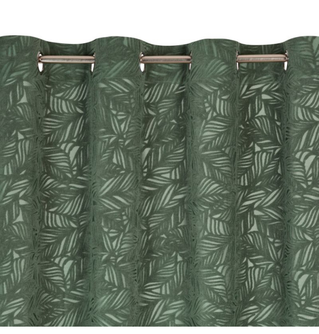 Hotový závěs OCTAVIA tmavě mátový - na průchodkách