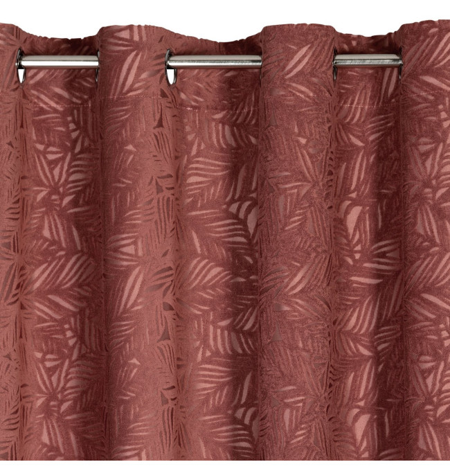 Hotový závěs OCTAVIA tmavě růžový - na průchodkách