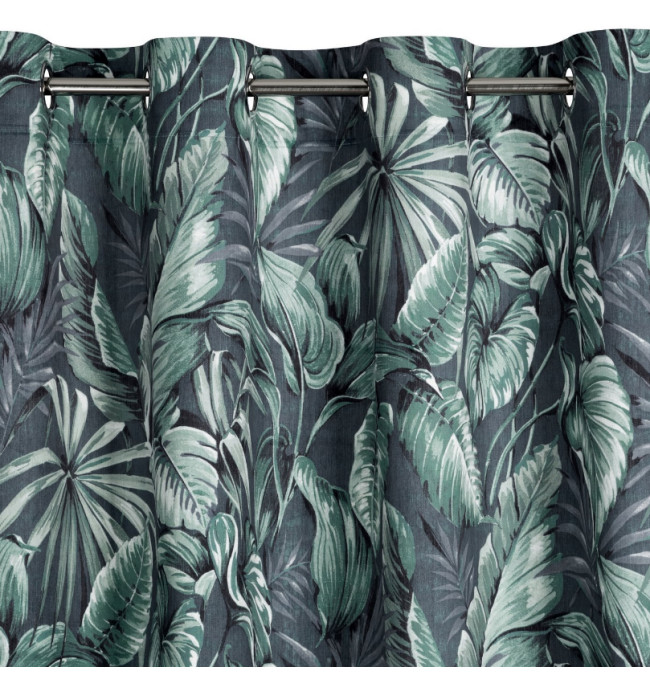 Hotový závěs PALERMO zelený - na průchodkách