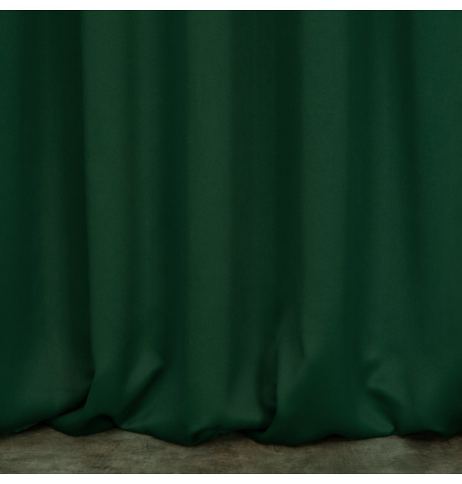 Hotový závěs PARISA zatemňovací tmavě zelený - na pásce