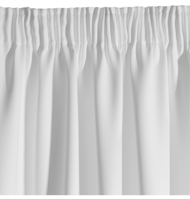 Hotový závěs PARISA zatemňovací bílý - na pásce