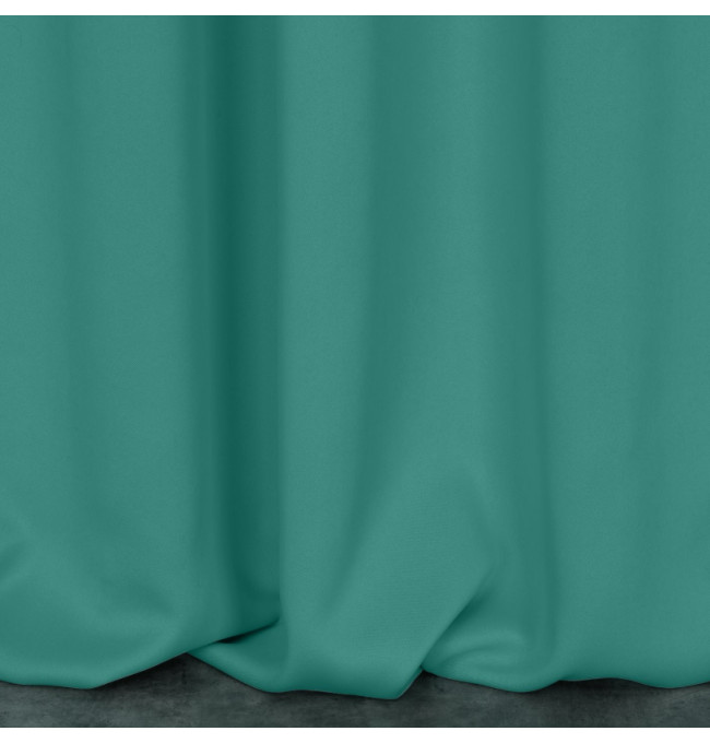 Hotový závěs PARISA zatemňovací tyrkysový - na pásce