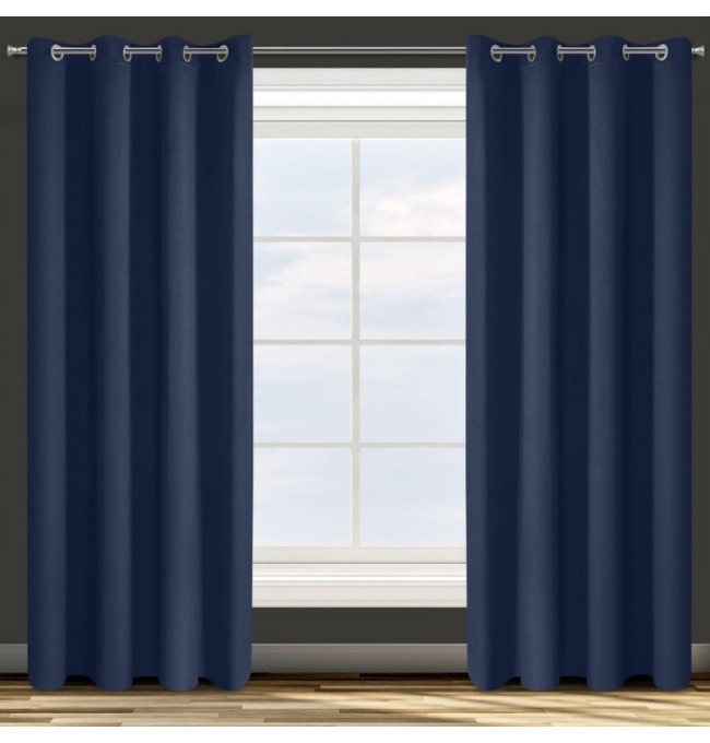 Hotový závěs PARISA zatemňovací granátový - na průchodkách