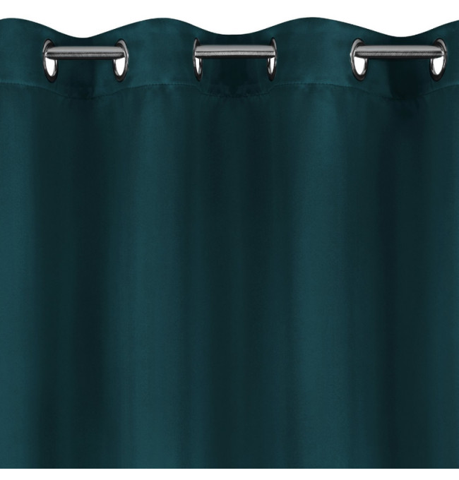 Hotový závěs PARISA zatemňovací petrolejový - na průchodkách