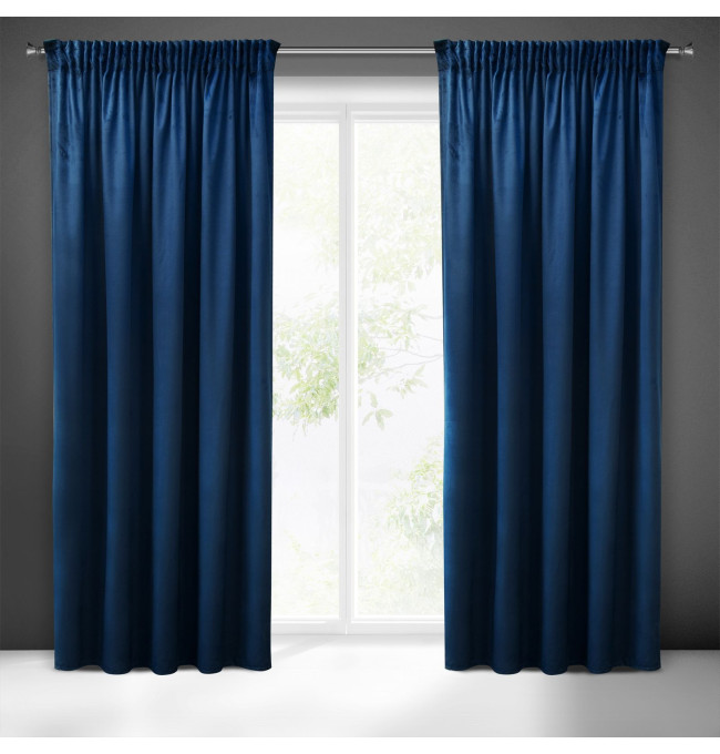 Hotový závěs PIERRE CARDIN SIBEL granátový - na pásce