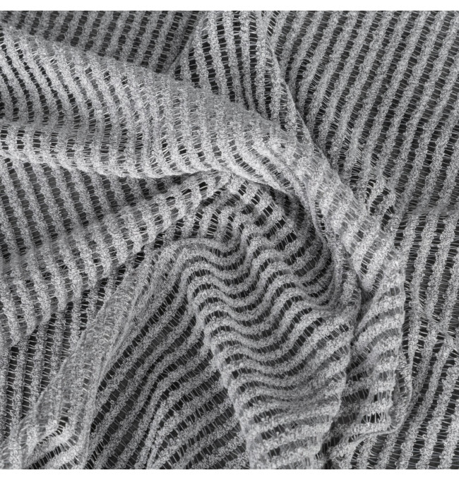 Hotový závěs REGINA stříbrný - na pásce