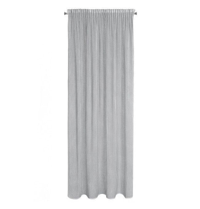 Hotový závěs REGINA stříbrný - na pásce