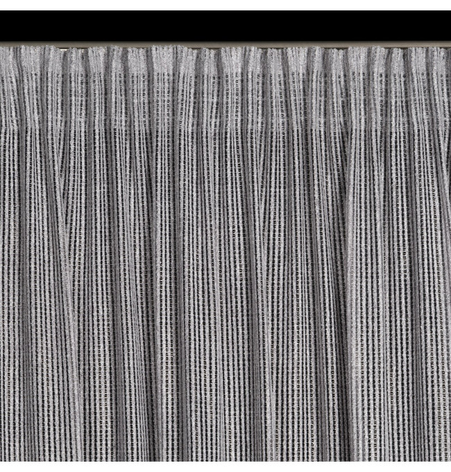 Hotový závěs REGINA stříbrný - na pásce