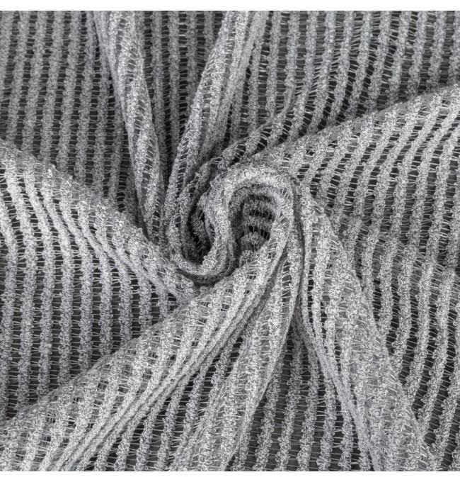 Hotový závěs REGINA stříbrný - na pásce