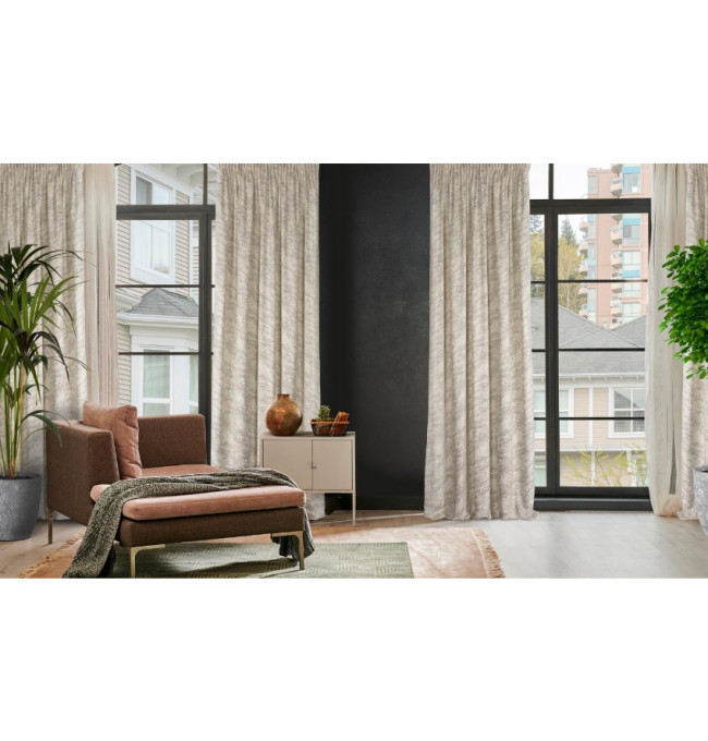 Hotový závěs RIVA krémový - na pásce