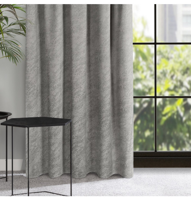 Hotový závěs RIVA popelový - na pásce