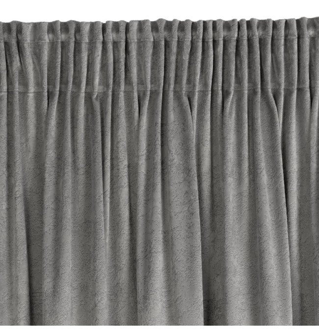 Hotový závěs RIVA popelový - na pásce