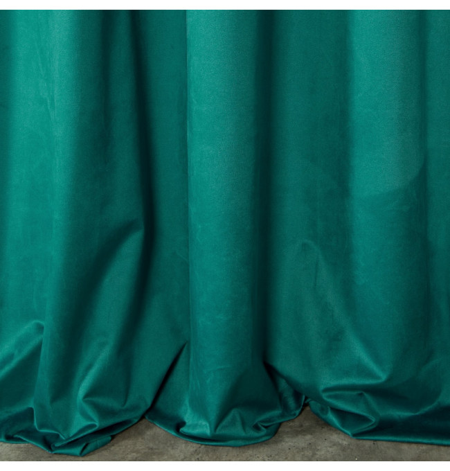 Hotový závěs ROSA tyrkysový - na pásce