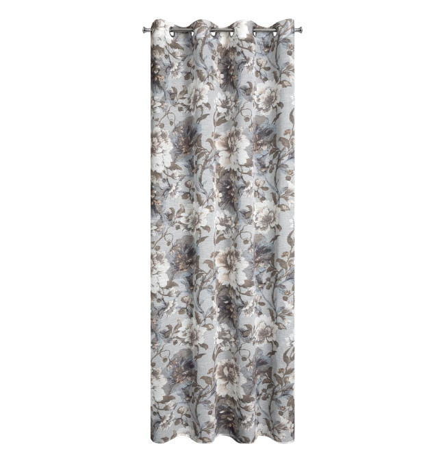 Hotový závěs SANDRA šedý - na průchodkách