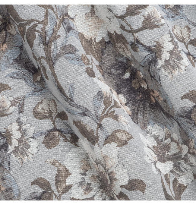 Hotový závěs SANDRA šedý - na průchodkách