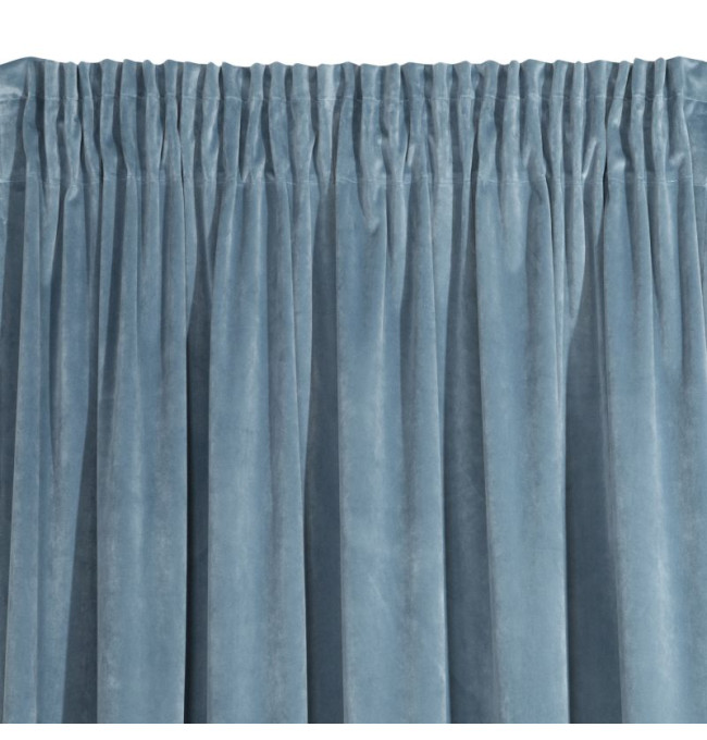 Hotový závěs VILLA modrý - na pásce