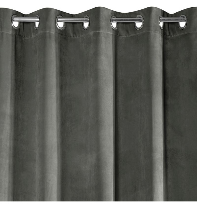 Hotový závěs VILLA grafitový - na průchodkách