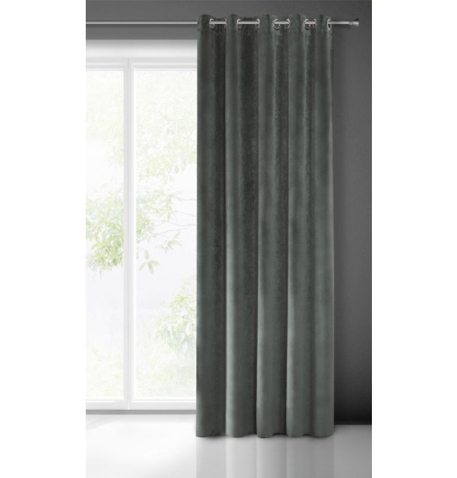 Hotový závěs VILLA grafitový - na průchodkách