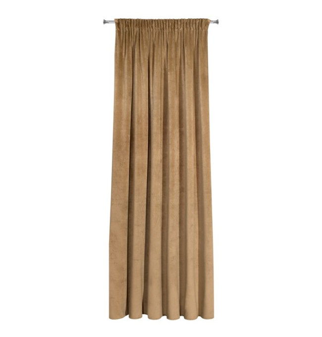 Hotový závěs VILLA medový - s tunelem