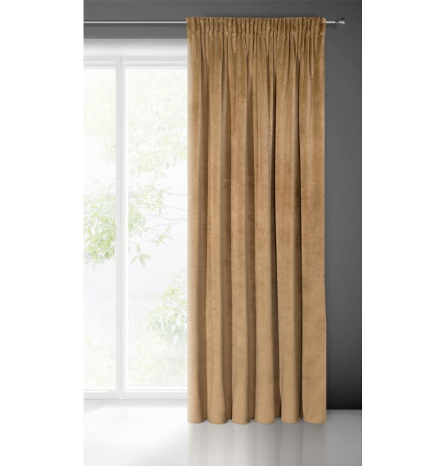 Hotový závěs VILLA medový - s tunelem