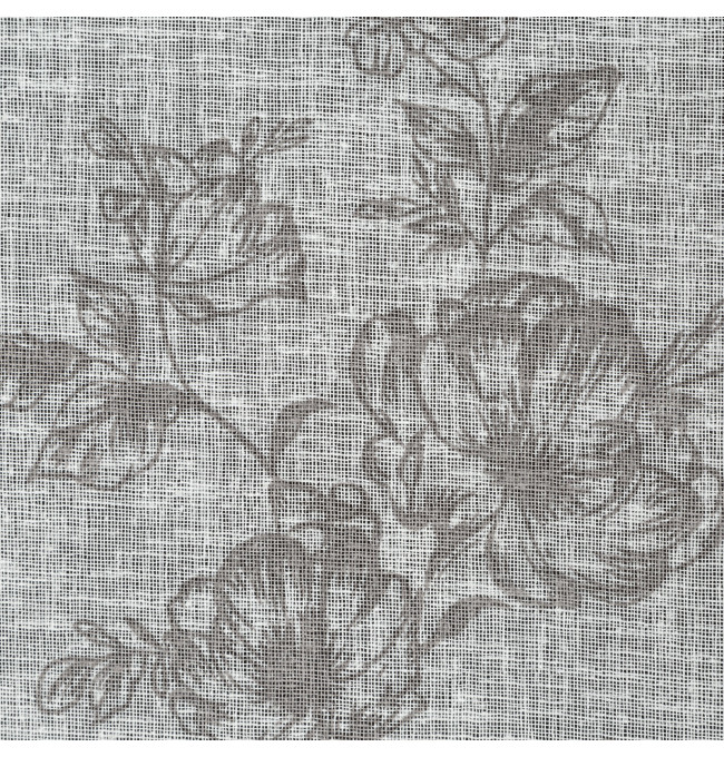 Hotový závěs WIKI bílá / šedá - na pásce