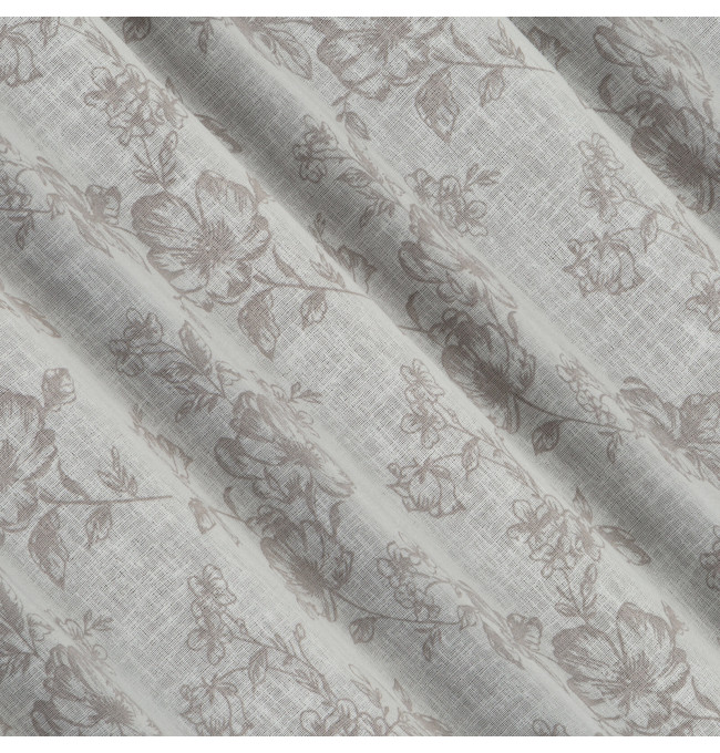 Hotový závěs WIKI bílá / šedá - na pásce