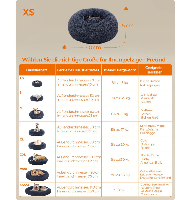 Plyšový pelíšek XS PGW036G02