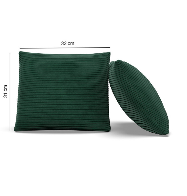 Sada dvou polštářů Luxury lahvově zelená (2 ks)