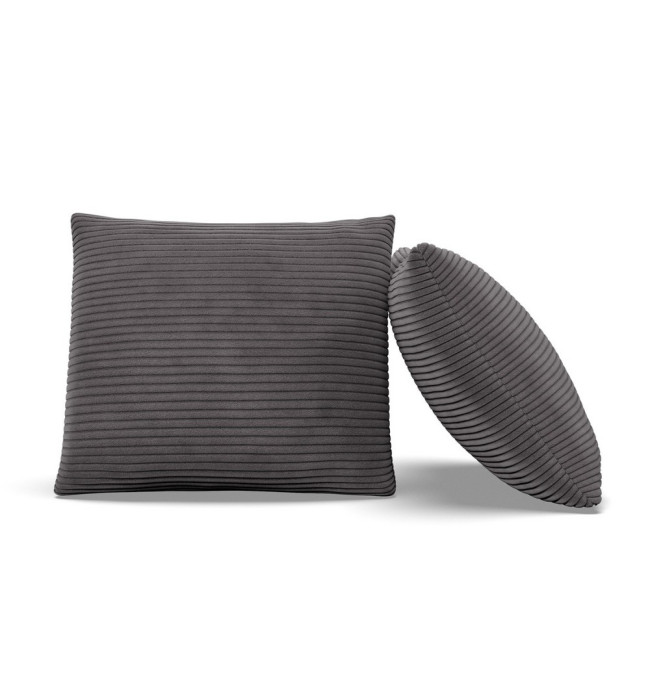 Sada dvou polštářů Luxury tmavě šedá (2 ks)
