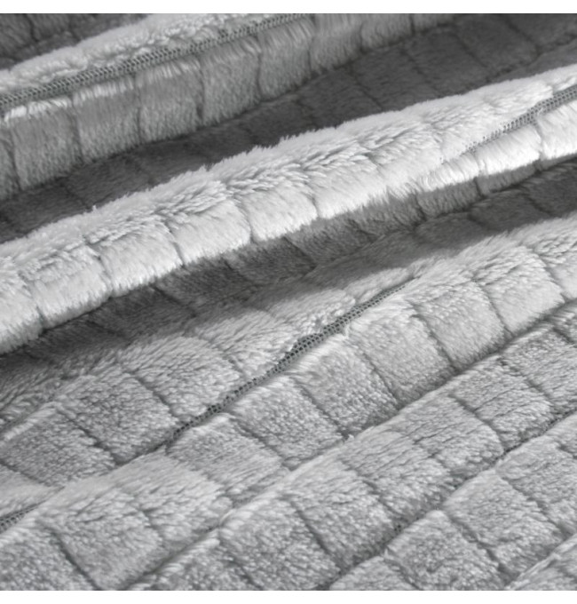 Jemná deka CINDY kostky - popel