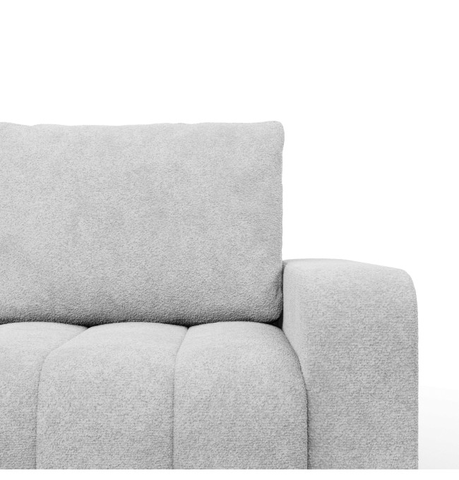 Třímístná pohovka ABRIELLE rozkládací, světle šedá