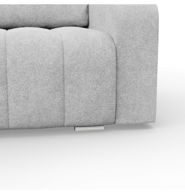 Třímístná pohovka ABRIELLE rozkládací, světle šedá